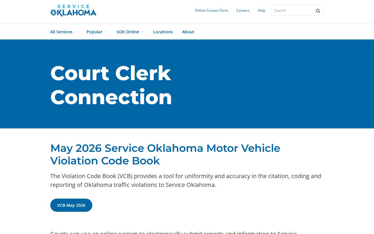 Alfalfa County traffic warrant search showing Service Oklahoma court reporting context